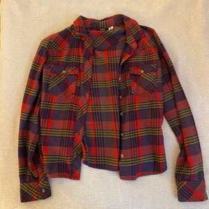 BDG Red Plaid Flannel